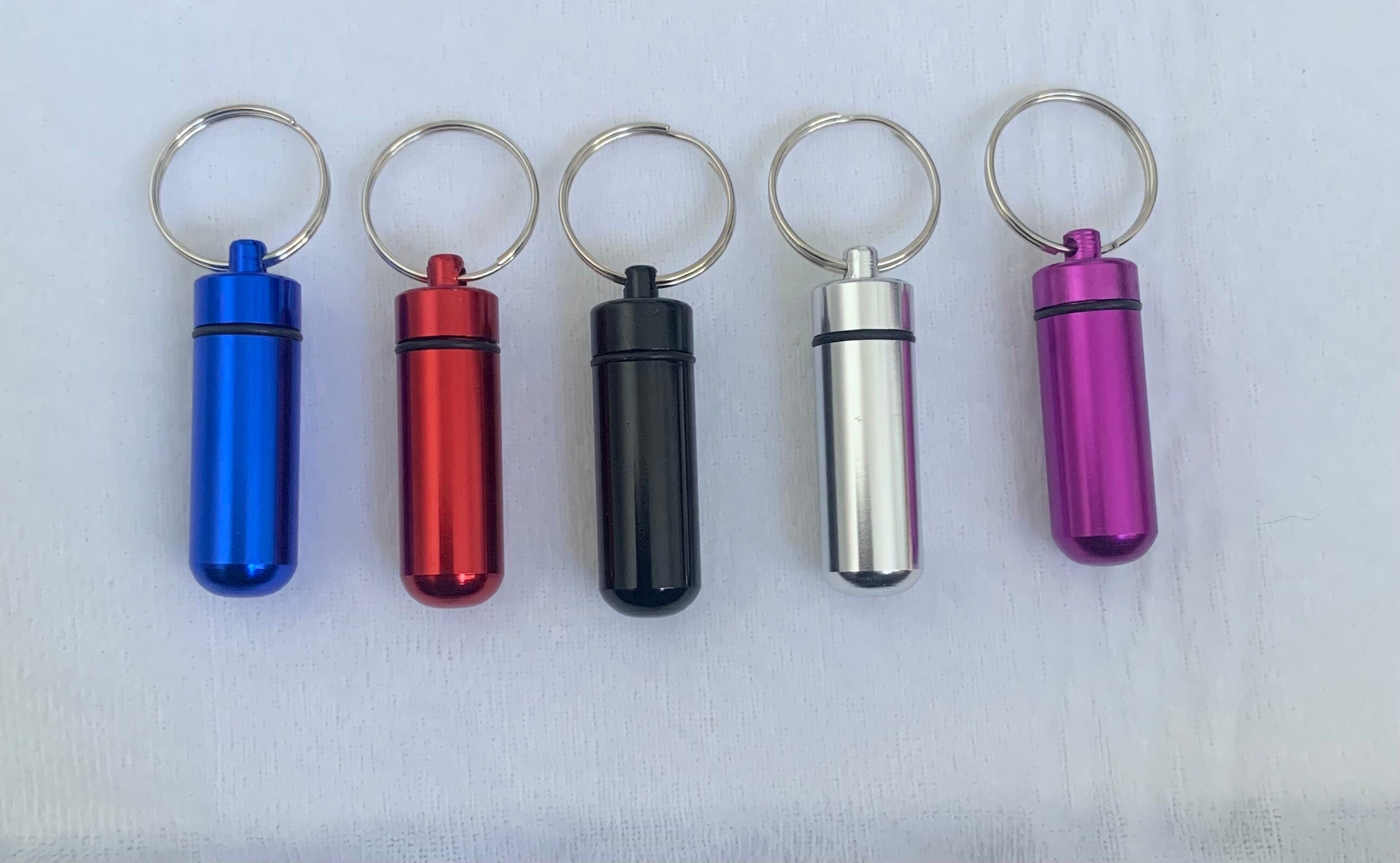 Mini Metal Waterproof Capsule keychain accessories Etsy