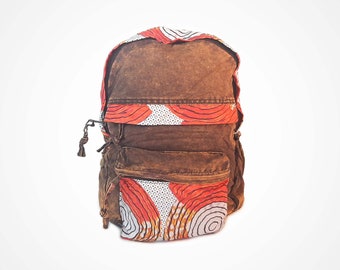 Handmade Cotton Backpack, School Bag, Rucksack, Everyday Bag, Weekend Travel Bag, Bohemian Hippie Bag