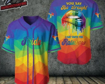 rainbow baseball jersey