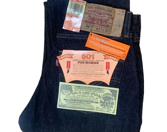 W27.5-L32 DEADSTOCK Levi’s 501 90’s era jeans Made in USA