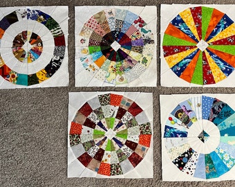 Circles Quilting Pattern - PDF only - Foundation Paper Piecing - 12-1/2" block (12" finished)