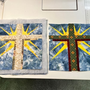 Cross, Holy Cross, Christian Cross, Religious Cross, BLOCK 10 mix and match 9&quot; Foundation Paper Piecing Quilt Block Pattern - (PDF only)