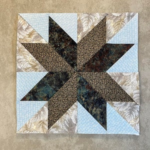 BLOCK 15 mix and match 9&quot; Foundation Paper Piecing Quilt Block Pattern - PDF only - 8 point star (BONUS!! 6&quot; and 12&quot; versions included too!)