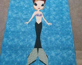 Mermaid Queen Foundation Paper Piecing Quilting Pattern - PDF ONLY