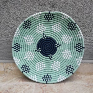 Woven Wall Basket: African Textile Art Decor