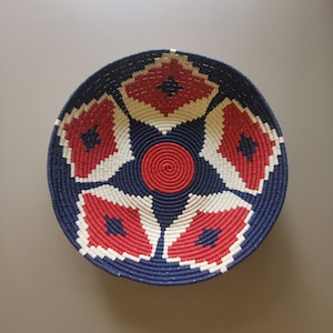 Woven Basket Wall Art: Boho Africa Rwanda Decor