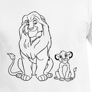 Mufasa and Simba Digital Cut File // the Lion King SVG // | Etsy