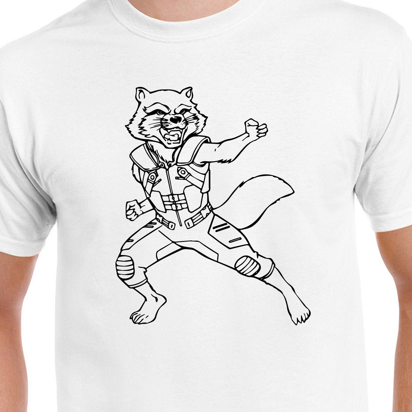 Rocket Raccoon Digital Cut File // Guardians Of The Galaxy SVG | Etsy