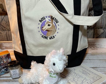 Boys of the Bayou Gone Wild tote and alpaca combo