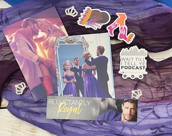 Reluctantly Royal art and sticker set