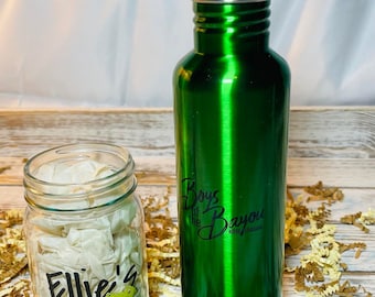 Boys of the Bayou water bottle and/or Ellie's Mason Jar