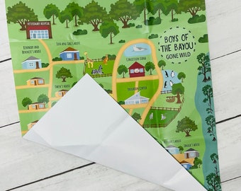 Boys of the Bayou Gone Wild animal park map!