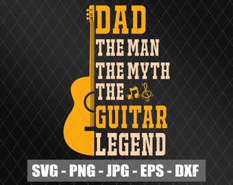 Download Dads Guitar Svg Etsy