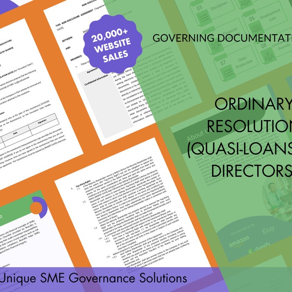 Ordinary Resolution (Quasi-loans to Directors)