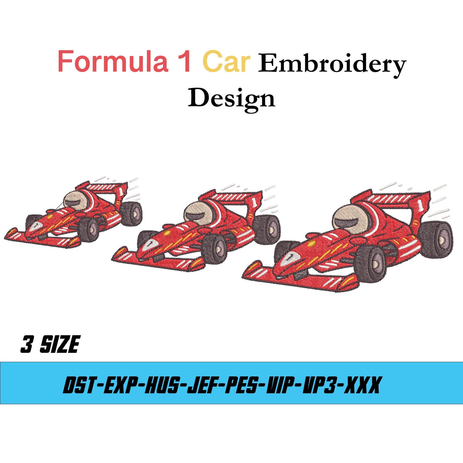 Formula 1 embroidery design formula racing car machine  etsy Formula 1 embroidery design formula racing car machine  etsy