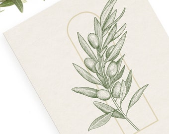 Manifesto dell'olivo della lavanda del grano