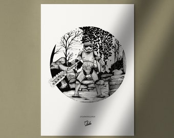 Cartolina d'arte Star Wars Stormtrooper