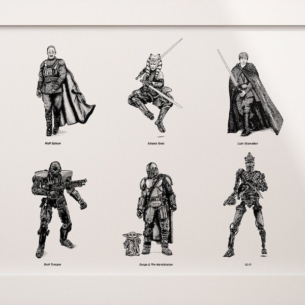 Poster StarWars The Mandalorian Collection