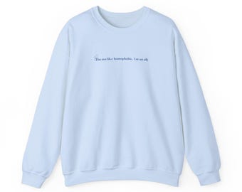 Heartstopper Imogen Zitat Sweatshirt, Rundhalspullover, Queer Pride, Heartstopper Fan Geschenk, Buch-Liebhaber-Pullover, gemütliche Grafik