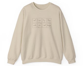 Heartstopper Staffel 1 Episodentitel Sweatshirt, Unisex Rundhalsausschnitt, Heartstopper Fanbekleidung, Kuscheliger Pullover, Serie Geschenk, Grafik
