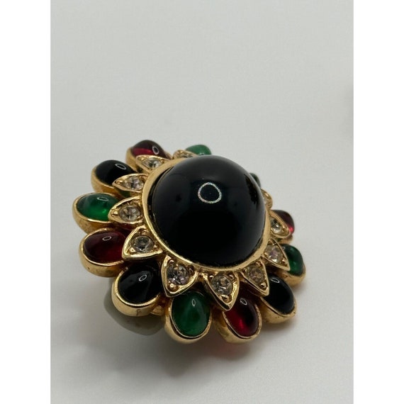 Vintage Ciner Jewels of India Multi Color Moghul … - image 5