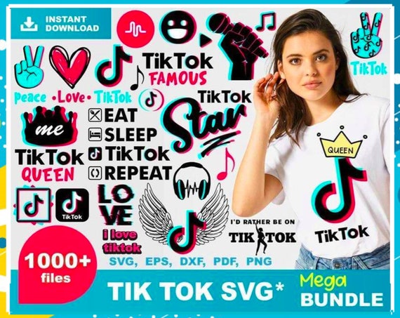 Download 1100 Svg Bundle Tik Tok For Cricut And Silhouette Dxf Png Etsy