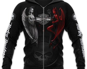 zip hoodie harley davidson
