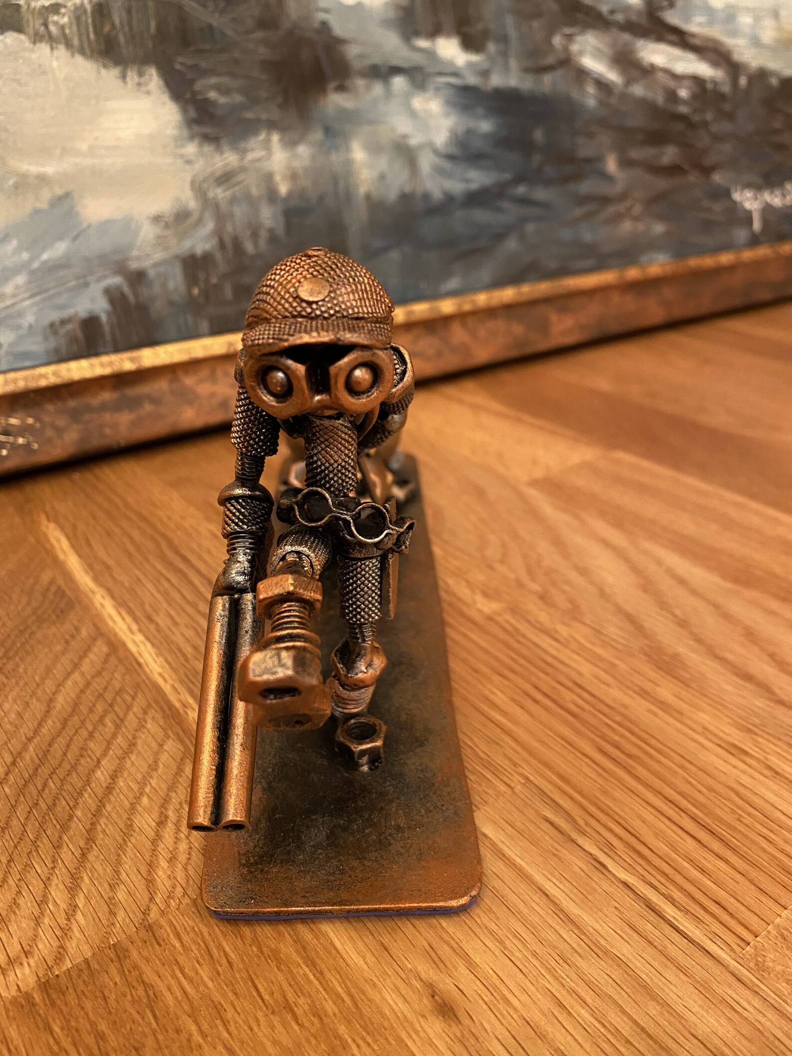 Metal hunter figurine Metal hunter statue souvenir Hunter Etsy