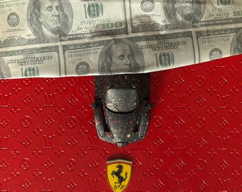 Ferrari - Original Luxury Wall Art | Handcrafted Mixed Media | Framed | 30×40cm