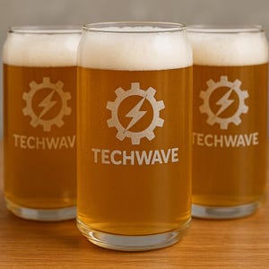 Engraved Beer Can Glass: Custom Logo, Wedding & Corporate Gifts