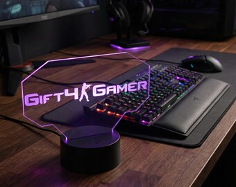 Custom Gamertag Light, Personalized LED Gamer Sign