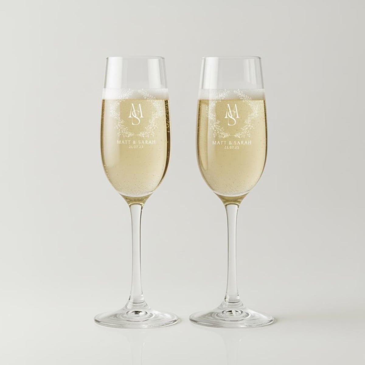 Engraved Champagne Flutes | Etsy