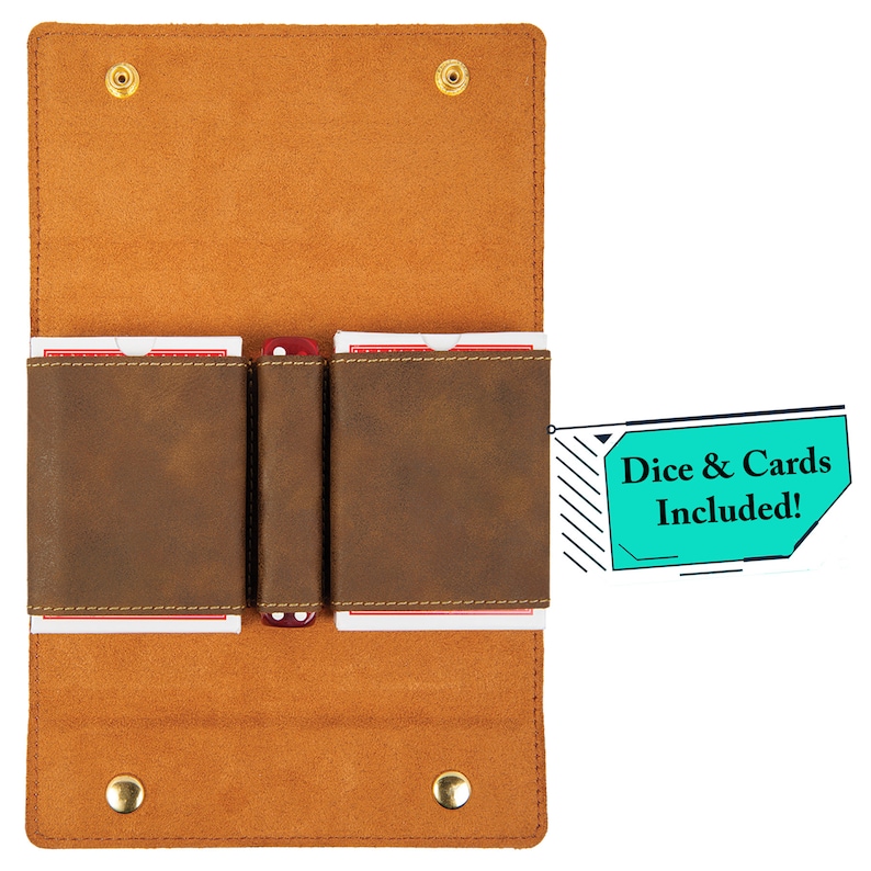 Personalized Deck of Cards Holder Leather Card Case for Etsy