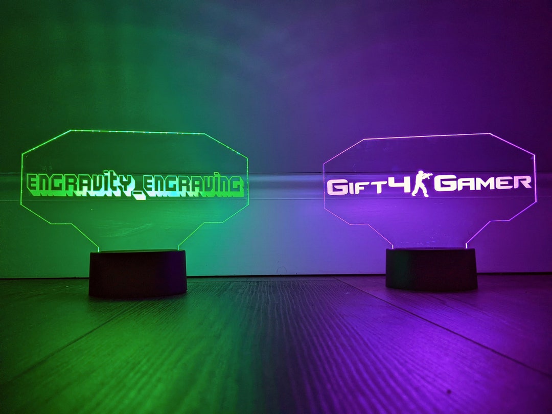 Custom Gamertag Light Sign, Personalized Gamertag Sign, Gaming Sign