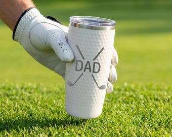 Golf Dimple Engraved Tumbler - 20 oz