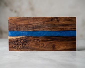Personalized Resin River Charcuterie Board