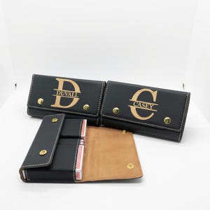 Personalized Leather Card & Dice Set: Engraved Design, Travel Game