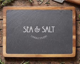 Bulk Logo Engraved Slate Board for Corporate Clients