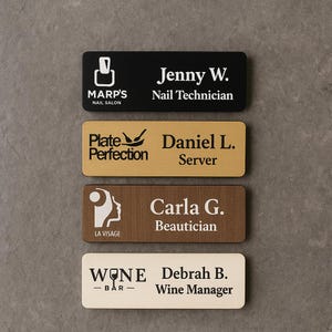 Custom Magnetic Name Tag: USA Made, Personalized Employee Badge