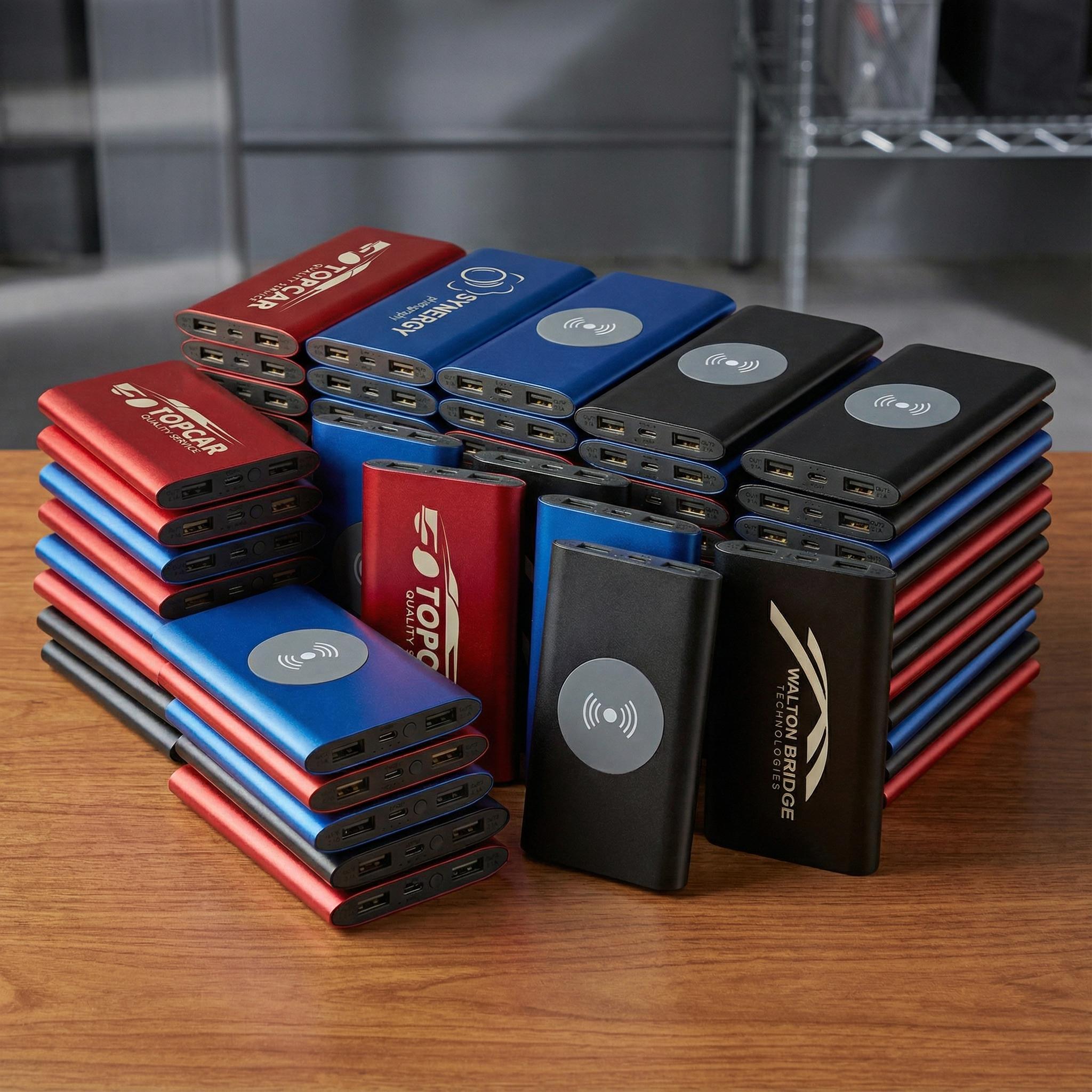 Custom Logo Power Bank 8000mah - Branded Tech Swag - Etsy