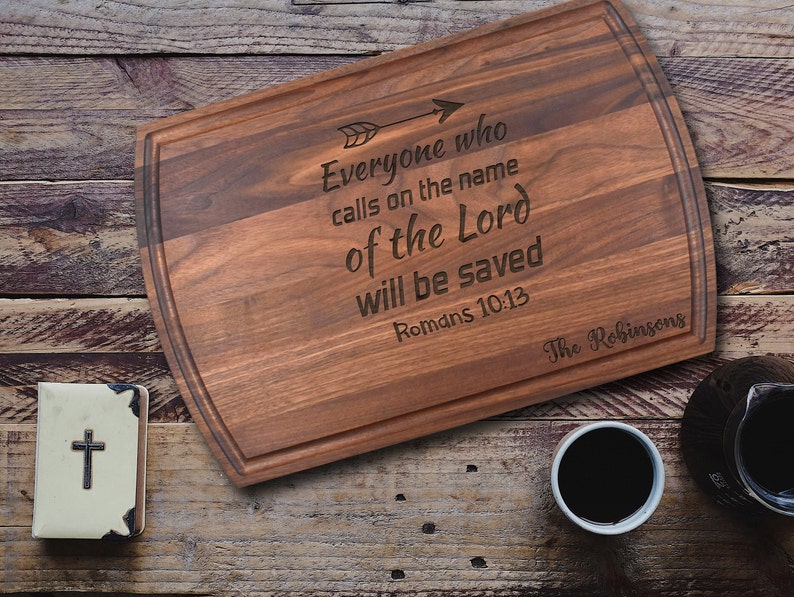 Cutting Board Custom Engraved & Personalized Bible Verse Etsy
