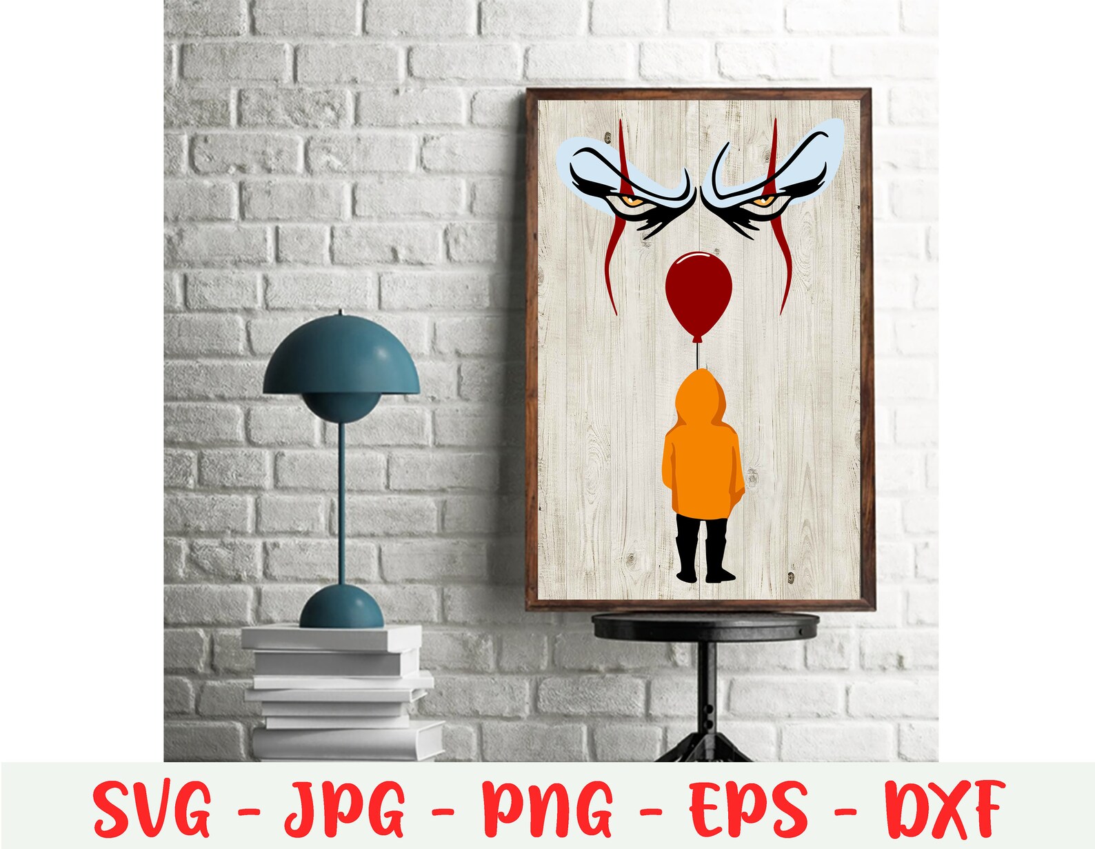 Pennywise With Balloon IT Svg Pennywise Svg IT Cut File | Etsy