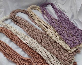 Macrame Market Bag, Boho Bag, Plastic Free Bag