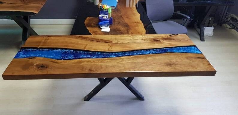 Handcrafted Gaming Desk Made From Epoxy Resin