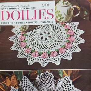 Doilies - Star Doily Book #163 American Thread Co. - (1954) Vintage crochet Book