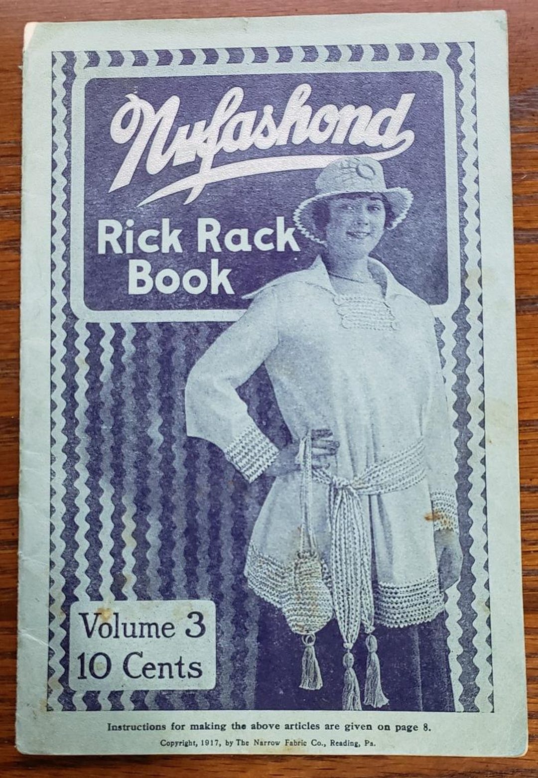 Vintage Rick Rack Pattern Book - 1917 Craft Designs - Etsy