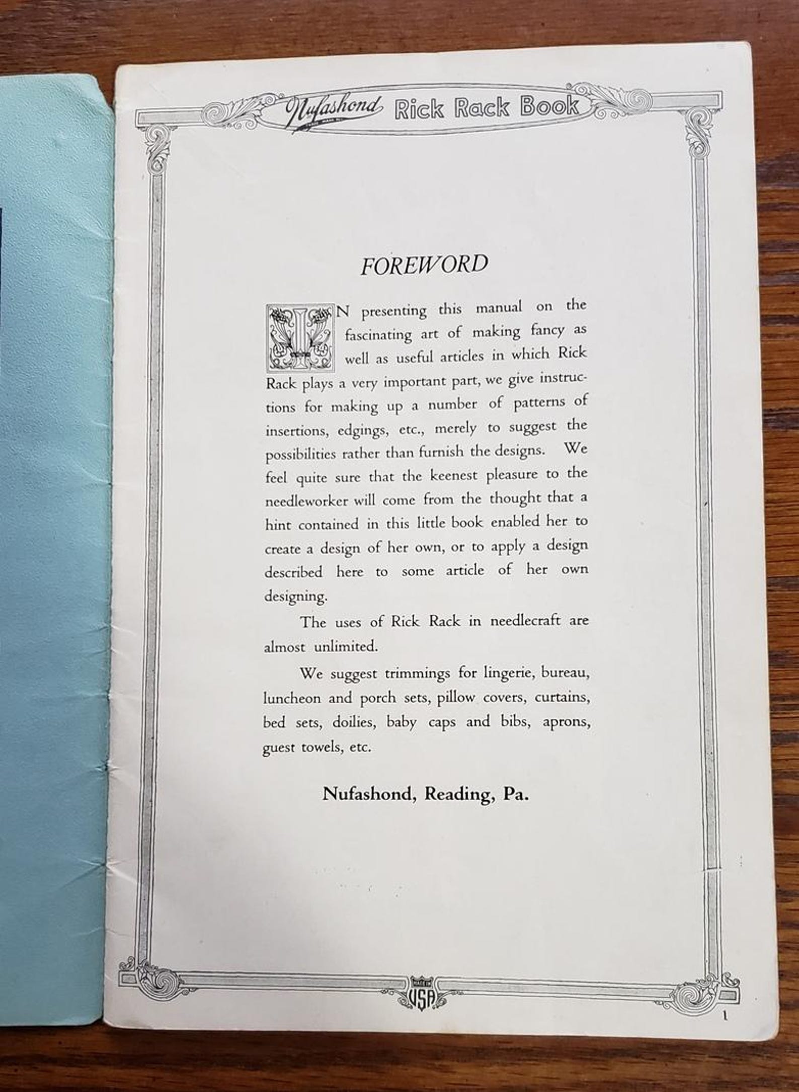 Vintage Rick Rack Pattern Book - 1917 Craft Designs - Etsy
