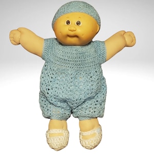 Vintage 1978 Cabbage Patch Doll: 15&quot; Collectible with Crocheted Outfit