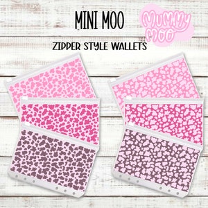 Envelopes para dinheiro com zíper mini moo A6 | individuais e pacotes | Mummymoostudios