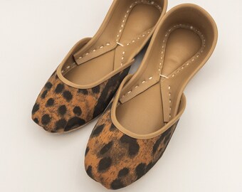 leopard skin flats womens